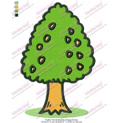 Fruitful Tree Embroidery Design 02